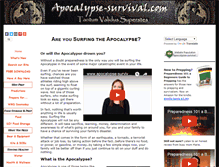 Tablet Screenshot of apocalypse-survival.com